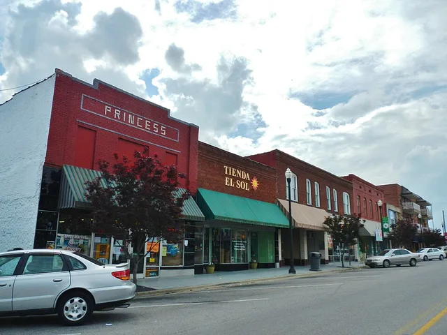 This is a photo of downtown Albertville, Alabama.