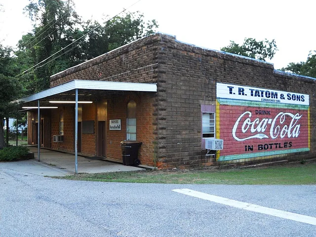 This is a photograph of the Banks Recreation Hall in Banks, Alabama.