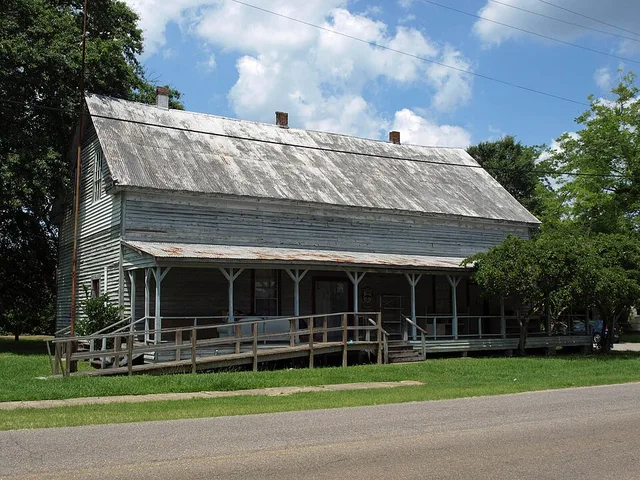 Rhodes Store (also known as Humphries Drug Company) in Bay Minette, Alabama , listed on the Alabama Register of Landmarks and Heritage