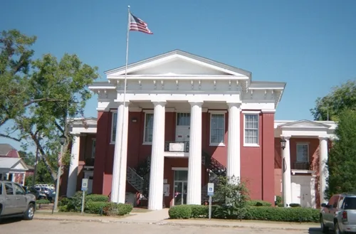 Wilcox County Courthouse (Built 1857), Camden, Alabama. Listed on the National Register of Historic Places as a part of the Wilcox County Courthouse Historic District.