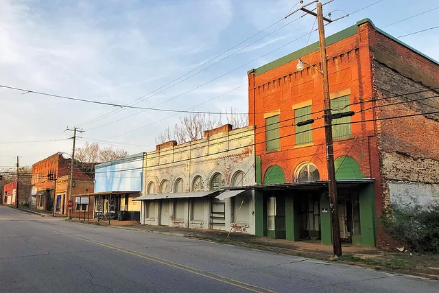 This is a photo of Downtown Camp Hill, AL