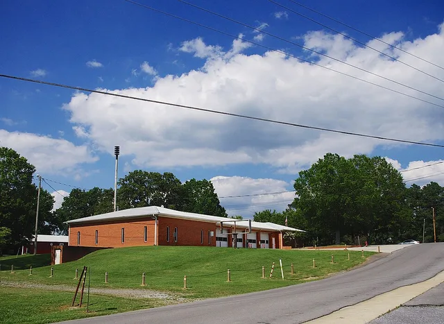 Town Hall and Fire Department in Dutton, Alabama, United States.