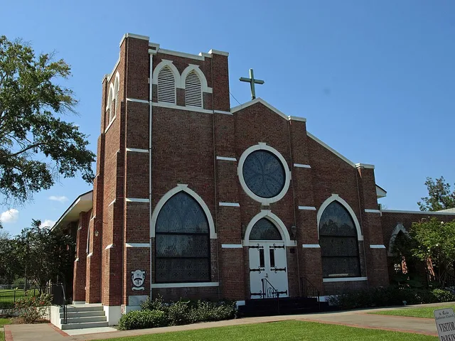 St. Mark's Lutheran Church in Elberta, Alabama , listed on the National Register of Historic Places .