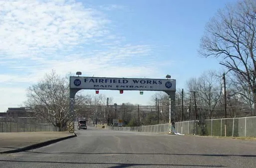 U. S. Steel Fairfield Works in Fairfield, Alabama, USA.