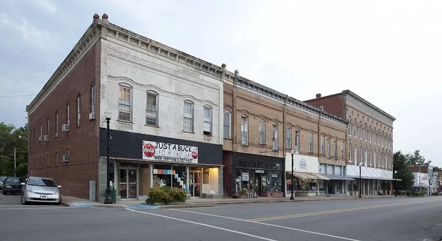 Historic buildings in the city of Greensboro, Alabama.