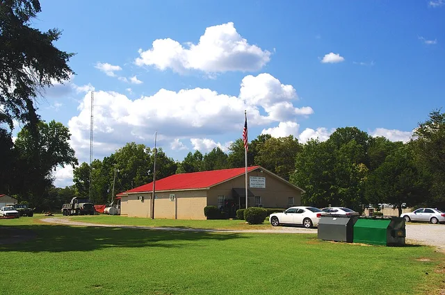 Town Hall and Municipal Building in Hillsboro, Alabama, United States.