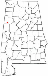 Adapted from Wikipedia's AL county maps by Seth Ilys.