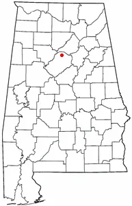 Adapted from Wikipedia's AL county maps by Seth Ilys.