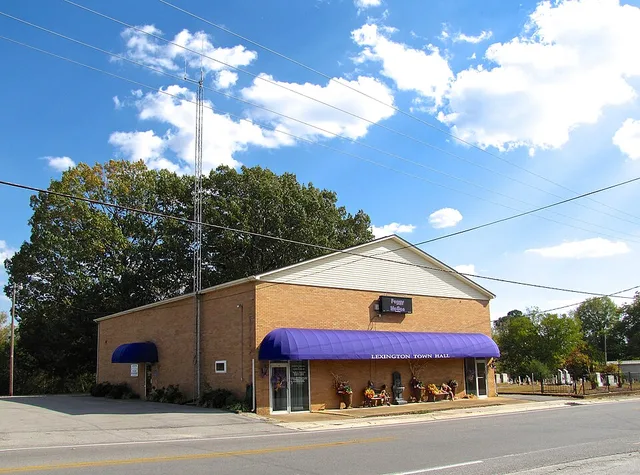 Town Hall in Lexington, Alabama, United States.