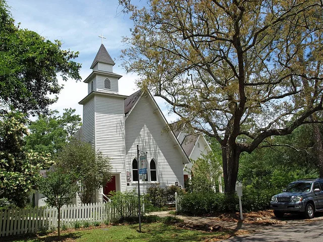 St. Paul's Episcopal Church in Magnolia Springs, Alabama , listed on the National Register of Historic Places