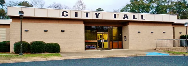 This is a photograph of the city hall in Millbrook, Alabama.