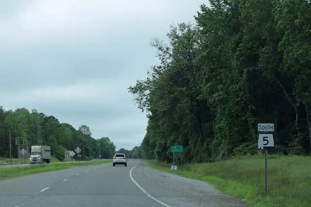 AL5 South Sign at US278 in Natural Bridge