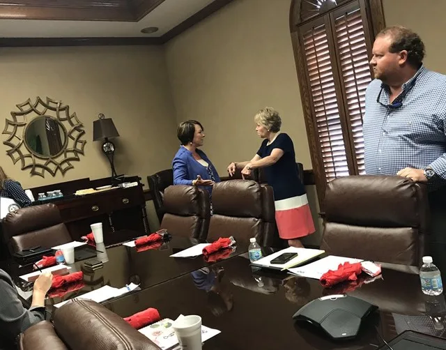 I started the day in Opp visiting w/ local leaders & small business owners. I am grateful for this opportunity to hear directly from folks on the ground in Covington County. It wa...