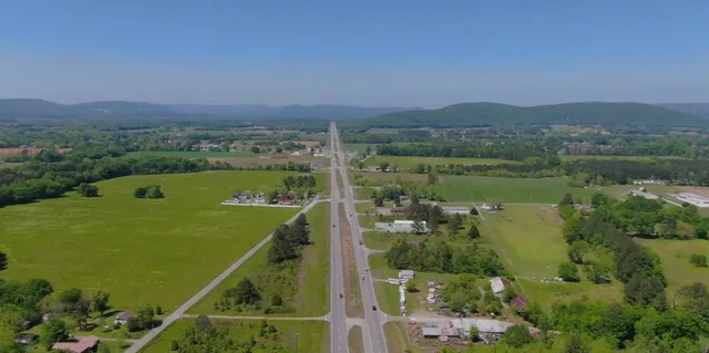 View of Owens Cross Roads looking north from the Craft Craig Rd. area.