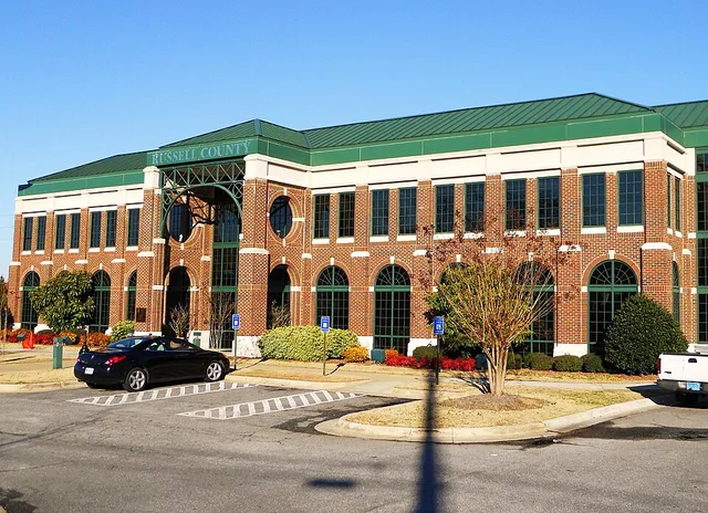 This is a photo of the new Russell County Courthouse in Phenix City, Alabama.