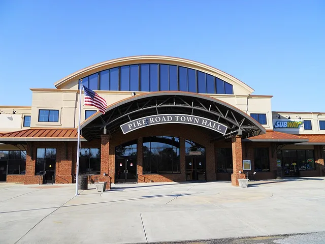 This is a photograph of the town hall of Pike Road, Alabama.