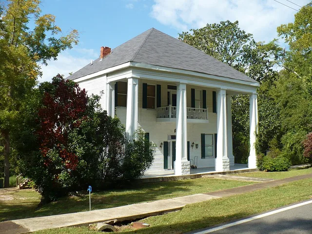 A house in Pine Apple, Wilcox County, Alabama.