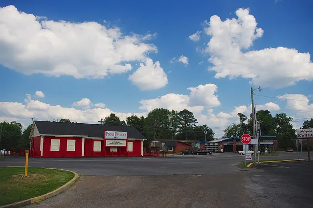 Pisgah Pharmacy and other businesses in Pisgah, Alabama, United States.
