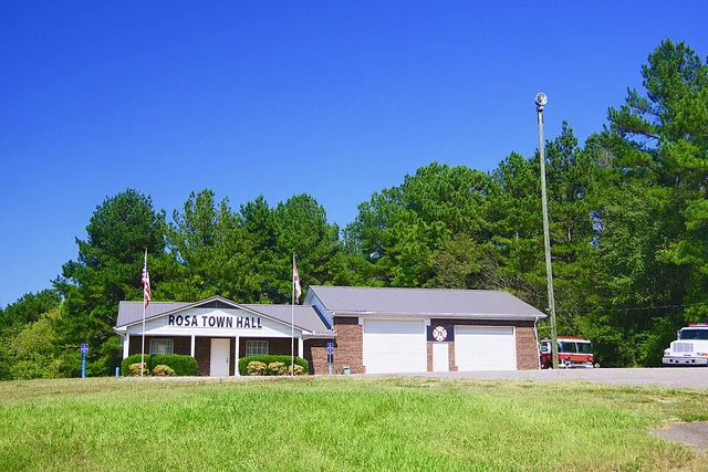Town Hall in Rosa, Alabama, United States.