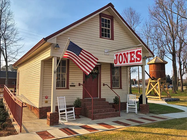 This is a photo of the Historic Jones Store Complex in Smiths Station, AL.