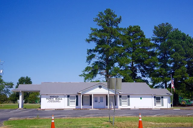 Town Hall in Snead, Alabama, United States.