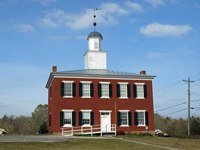 The Somerville Courthouse in Somerville, Alabama , listed on the National Register of Historic Places