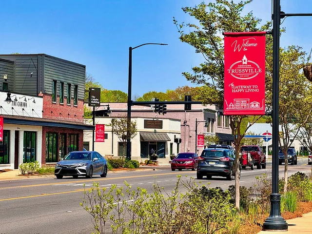 Downtown Trussville, Alabama, a suburb of Birmingham