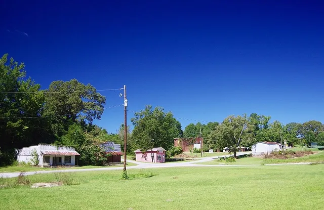 View along County Road 23 in Vina, Alabama, United States.