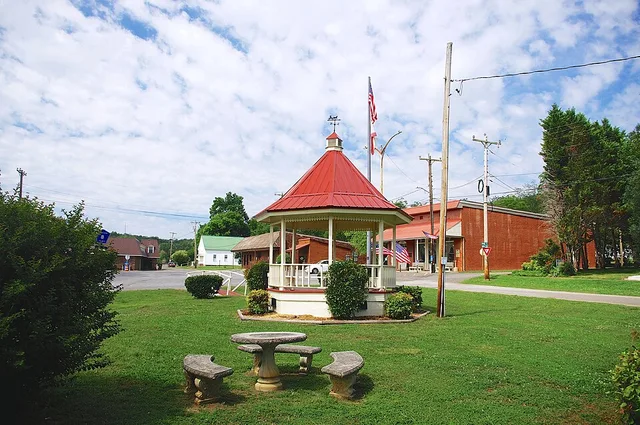 Gazebo in Woodville, Alabama, United States.