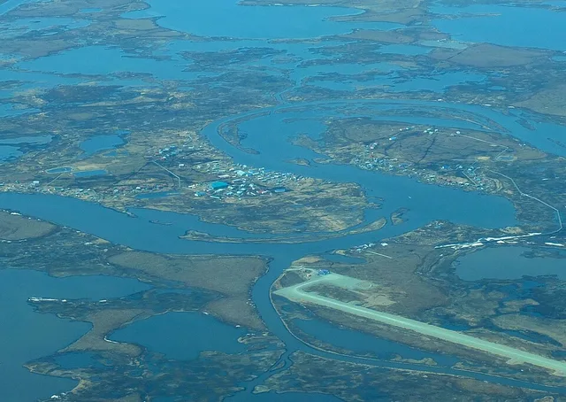three villages, not connected by any road