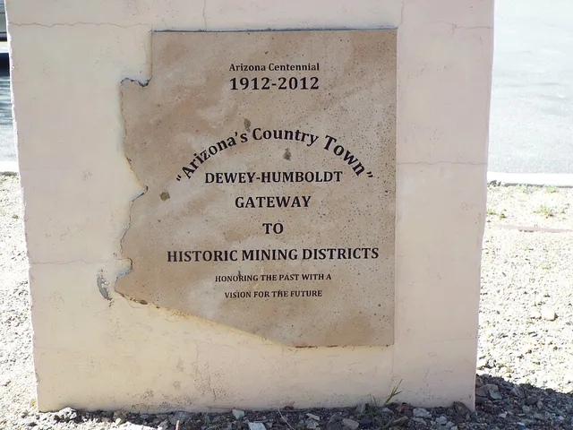 Dewey-Humboldt Town Marker in Arizona
