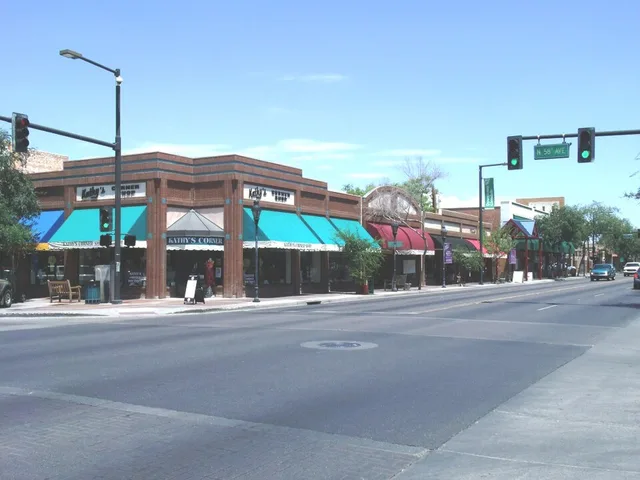 Downtown Glendale, Arizona as viewed from the intersections of Glendale Ave. and 58th Ave.