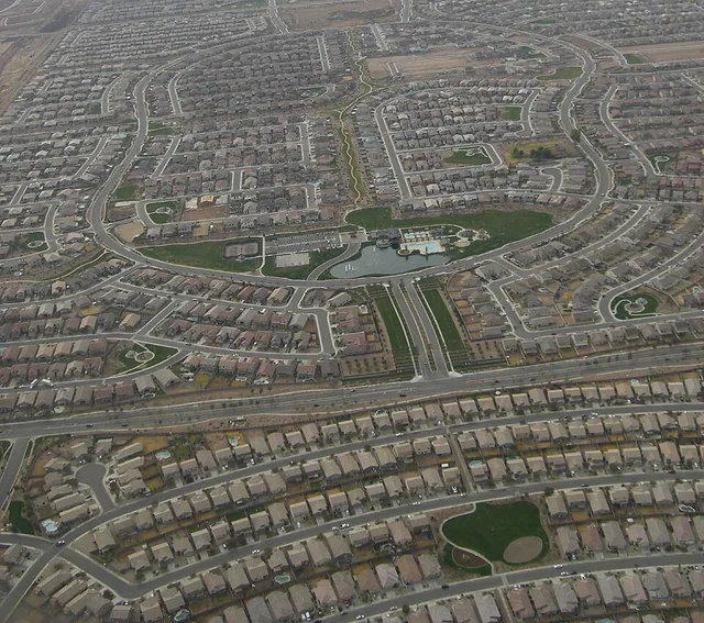 Aerial image of Maricopa , Arizona .