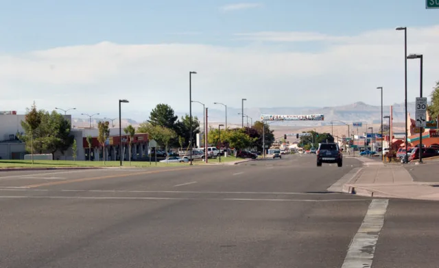 Lake Powell Boulevard in Page, Arizona .