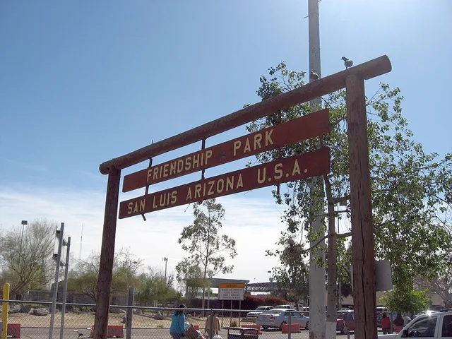 Friendship Park, San Luis, Arizona.