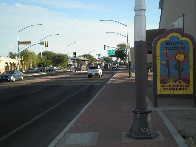 South Tucson city limits from 6th ave.
