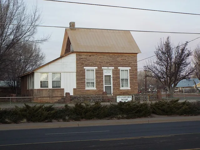 The NRHP Aguila Standifird House-1890 in Taylor, Arizona