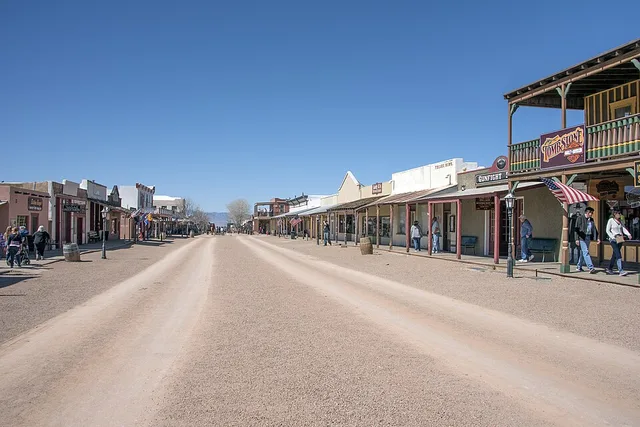 Tombstone Historic District, with the Main Street. This is an image of a place or building that is listed on the National Register of Historic Places in the United States of Ameri...