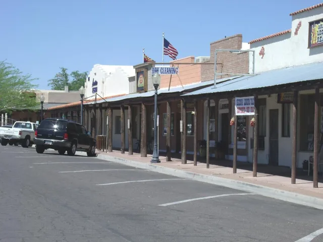 View of Old Frontier Street in Wickenburg, Arizona