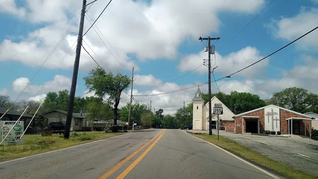 Church St (Highway 255) in Barling. First reassurance marker after Highway 22