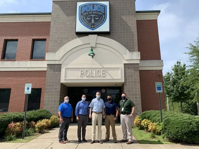 This afternoon, I met with @BryantPD’s Captain JW Plouch, Student Resource Officer Paul Tarvin, and Police Chief Carl Minden, as well as @aescottus. We talked about their efforts...