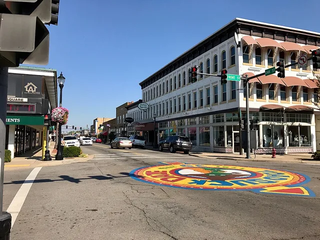 Conway's downtown at Toad Suck Square.