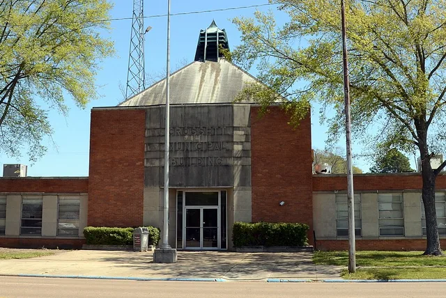 Crossett Municipal Building This is an image of a place or building that is listed on the National Register of Historic Places in the United States of America . Its reference numb...