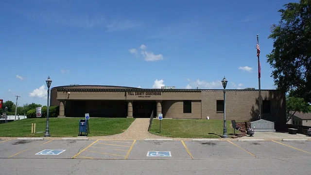 Front of Yell County Courthouse in Danville, AR