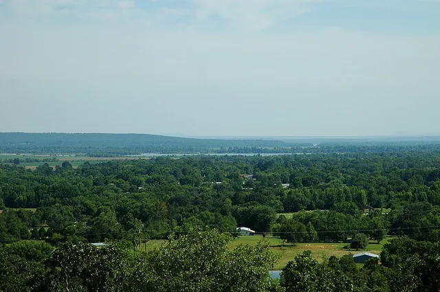 From flickr: The outskirts of Dyer and the river valley in the distance.