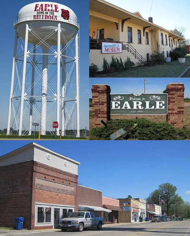 Collage of en:Earle, Arkansas .