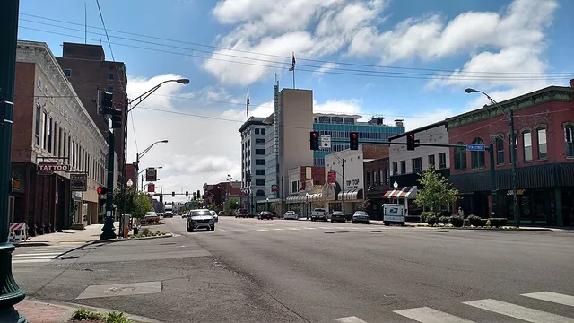 Downtown Fort Smith, AR, facing east