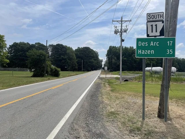 Arkansas State Highway 11 at Griffithville, AR