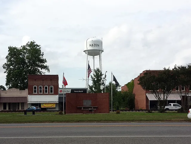 Downtown Hazen, AR along Front Street