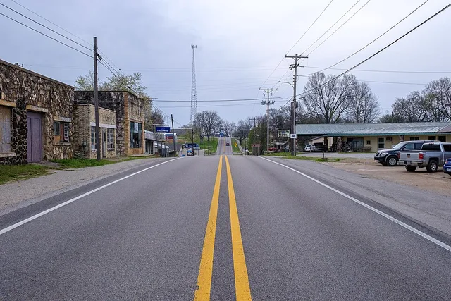 Main Street in Imboden, AR.